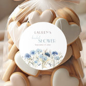 Sticker Rond Lavande Hydrangea Fête de Mariage