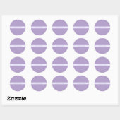 Sticker Rond Lavande Lumière Personnalisable Purple (Feuille)