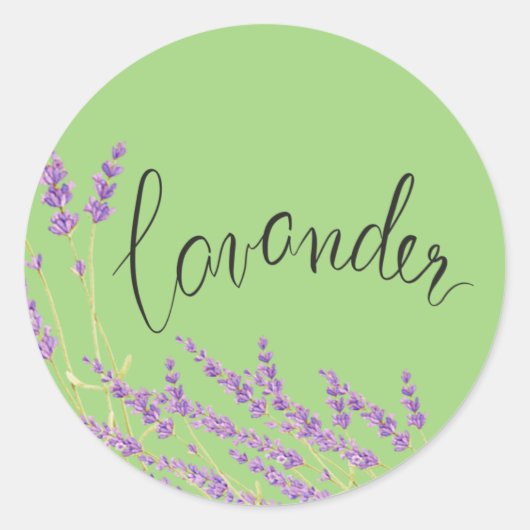 Sticker Rond Lavander (Devant)