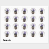 Sticker Rond lavander (Feuille)