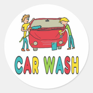 Sticker Rond Lave-auto