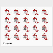 Sticker Rond Lave-toi les mains (Feuille)