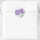 Sticker Rond Lavender Facial Mask Label (Sac)