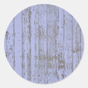 Sticker rond Lavender Faux Wood Texture