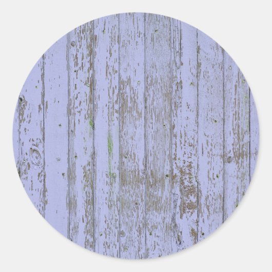 Sticker rond Lavender Faux Wood Texture (Devant)