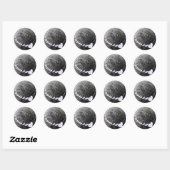 Sticker Rond Lavender Heart (Feuille)