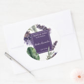 Sticker Rond Lavender Perfume Label (Enveloppe)