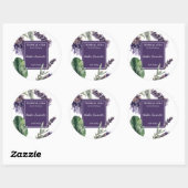 Sticker Rond Lavender Perfume Label (Feuille)