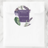 Sticker Rond Lavender Perfume Label (Sac)