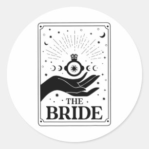 Sticker Rond L'avenir de la mariée Mme Tarot Gothic Bridal Part