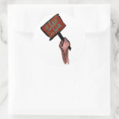 Sticker Rond L'Avenir Est Féminin (Sac)