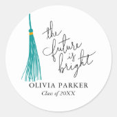 Sticker Rond L'Avenir Est Une Citation Lumineuse Graduation Gre (Devant)