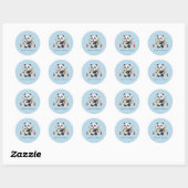 Sticker Rond L'aventure Attend Panda (Feuille)