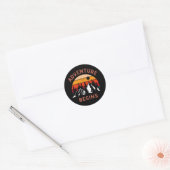 Sticker Rond L'aventure commence (Enveloppe)