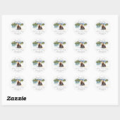 Sticker Rond L'aventure des petits ours d'ours vous attend baby (Feuille)