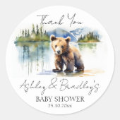 Sticker Rond L'aventure des petits ours d'ours vous attend baby (Devant)