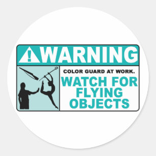 Sticker Rond L'avertissement prennent garde des objets de vol !