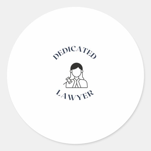 STICKER ROND LAWYER DEDICATED (Devant)