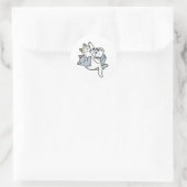 Sticker Rond Laze Furr Days - Cute Lazy Cats Design (Sac)