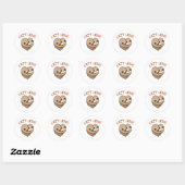 Sticker Rond Lazy Love (Feuille)