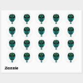 Sticker Rond Lazy Owl (Feuille)