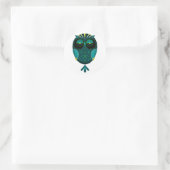 Sticker Rond Lazy Owl (Sac)