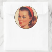 Sticker Rond L'BItsch Kitsch : Portraits à broches (Sac)