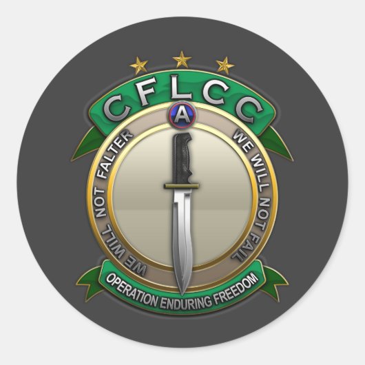 Sticker Rond LCRCC Opération Liberté immuable (Devant)