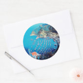 Sticker Rond ldp PÈRE NOËL CATALINA Island - Californie - port (Enveloppe)