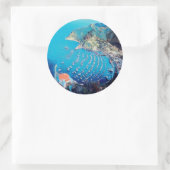 Sticker Rond ldp PÈRE NOËL CATALINA Island - Californie - port (Sac)