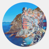 Sticker Rond ldp RIOMAGGIORE - Cinque Terre - (Devant)