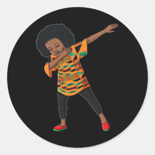 Sticker Rond Le 11° anniversaire de l'African American Black Pr