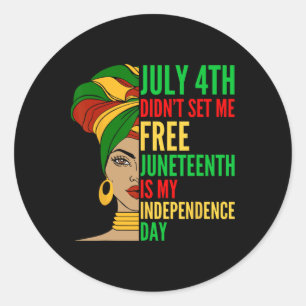 Sticker Rond Le 11 Juillet Ma Fête De L'Indépendance Histoire N