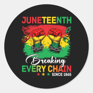 Sticker Rond Le 11° juin brisant chaque chaîne depuis 1865 Libe
