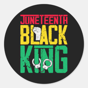Sticker Rond Le 11 juin est ma fête d'indépendance Le Roi Noir