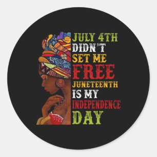 Sticker Rond Le 11 juin est ma fête nationale, pas le 4 juillet