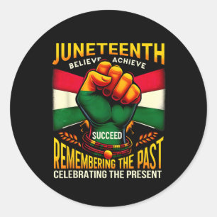 Sticker Rond Le 11° juin évoque le passé de la mémélanine afric