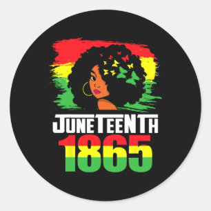 Sticker Rond Le 18 Juillet Est Mon Indépendance 1865 Jour Femme
