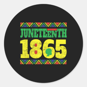 Sticker Rond Le 18 Juin 1865 Est Le Jour De L'Indépendance Fête