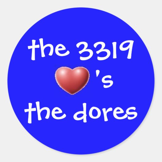 Sticker Rond le 3319 (Devant)