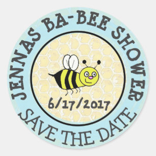 Sticker Rond Le baby shower gaffent des économies d'autocollan