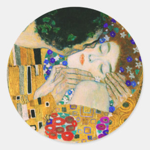 Sticker Rond Le baiser de Gustav Klimt