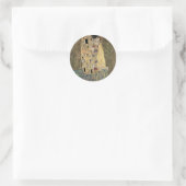 Sticker Rond Le baiser de Gustav Klimt (vers 1908) (Sac)