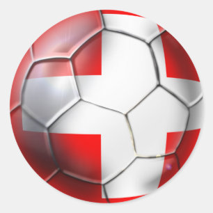 Sticker Rond Le ballon de football de Schweiz Suisse évente de