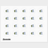 Sticker Rond Le Baseball Ne Se Trouve Pas Dans Le Picky Funny B (Feuille)