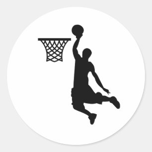 Sticker Rond Le basket-ball est un sport