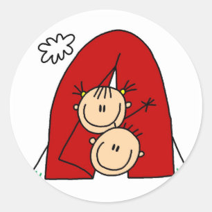 Sticker Rond Le bâton figure des T-shirts et des cadeaux de