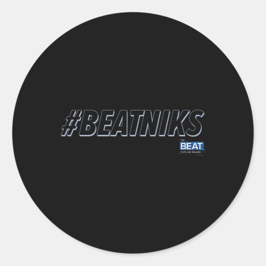 Sticker Rond Le Beat Avec Ari Melber Beatniks Msnbc (Devant)