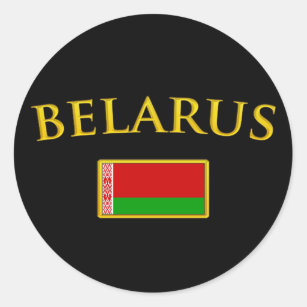 Sticker Rond Le Belarus d'or