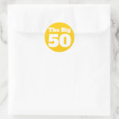 Sticker Rond Le Big 50 Gold Birthday (Sac)